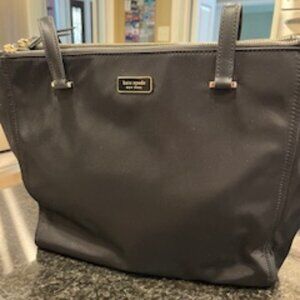 NWOT - Kate Spade Large Black Nylon Tote with 3 Compartments